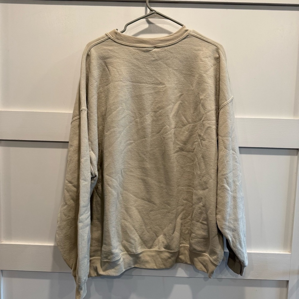 Gildan Beige Crewneck Sweater with Harry Styles Song Quote 2XL - Picture 6 of 6